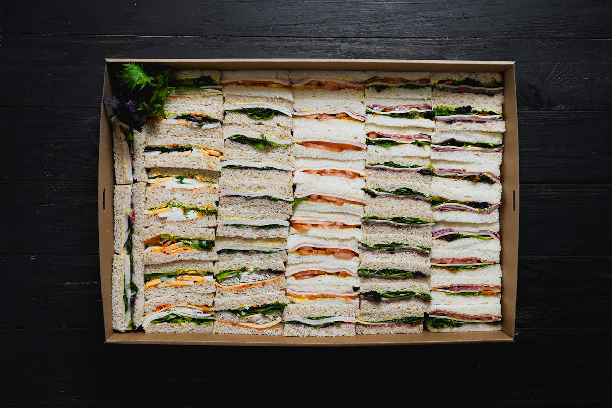 Finger sandwich platter catering