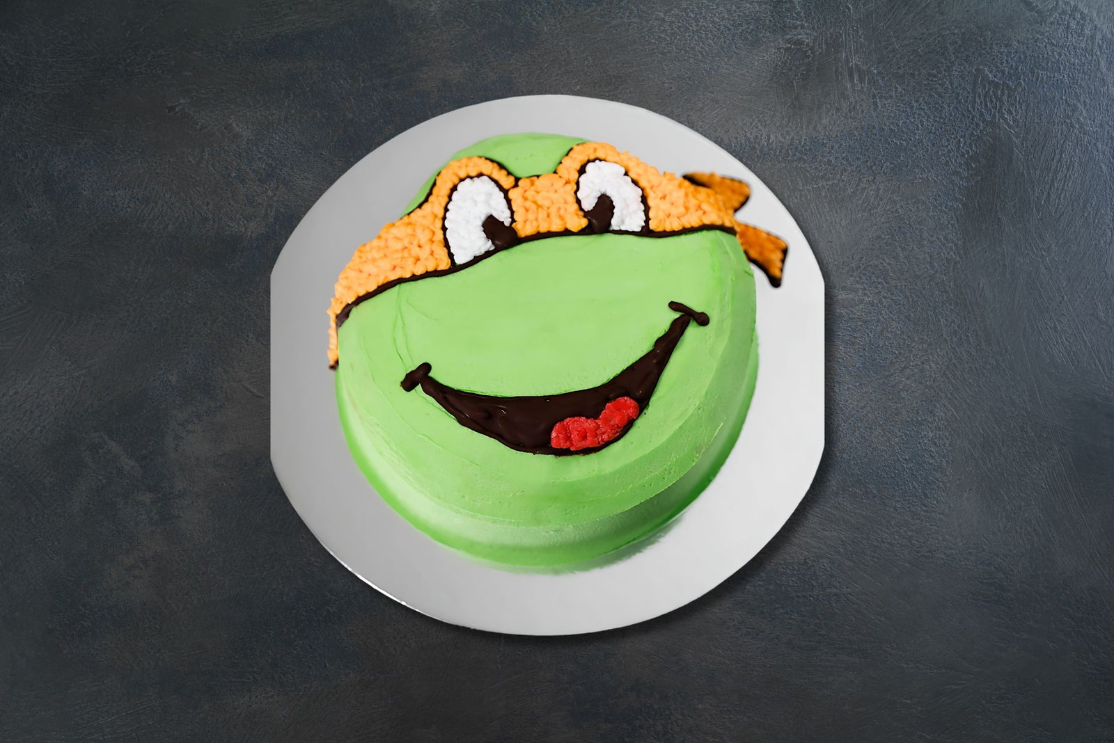 ninja-turtle-mickey-orange-birthday-cake