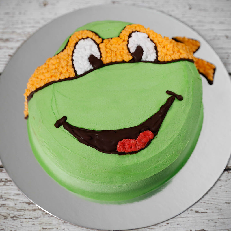ninja-turtle-mickey-orange-birthday-cake