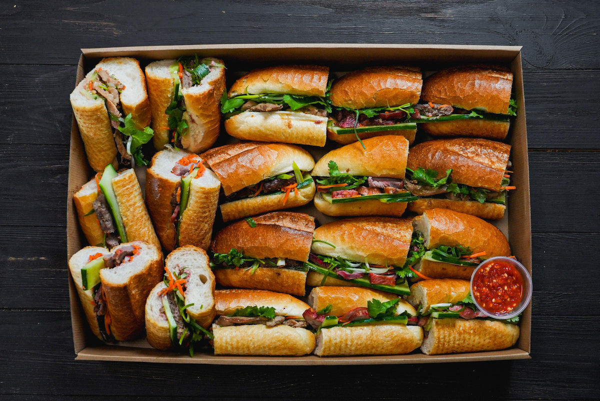 large banh mi platter catering