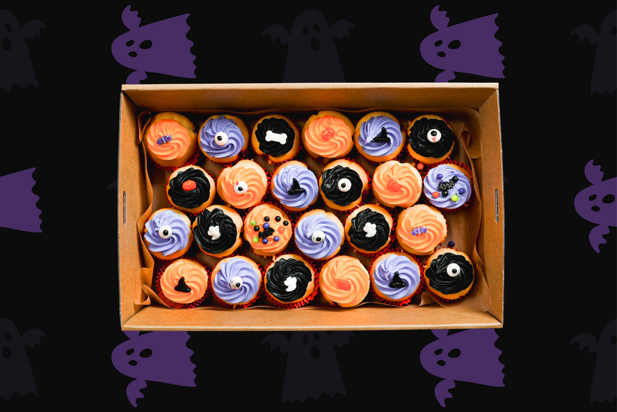 halloween mini cupcakes box
