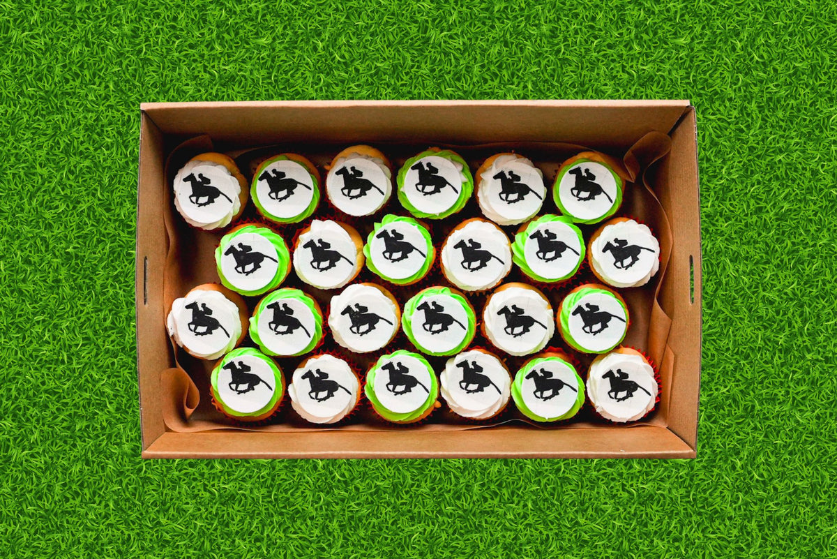 Mini Melbourne Cup Cupcakes Box - 24 mini cupcakes/box (VEG)