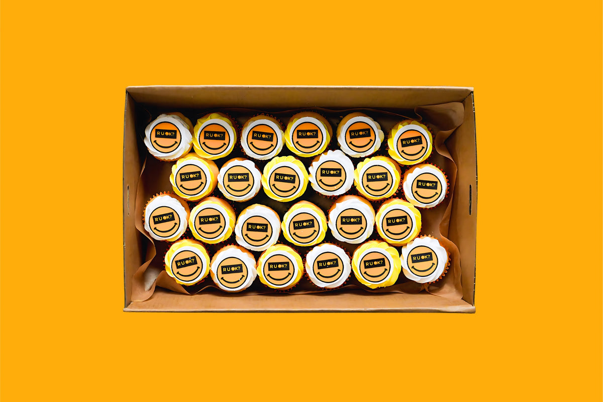 Mini RUOK Day Cupcakes