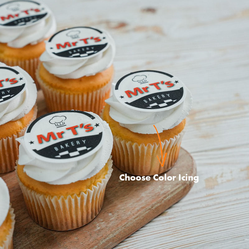 cupcakes with logo in Brisbane