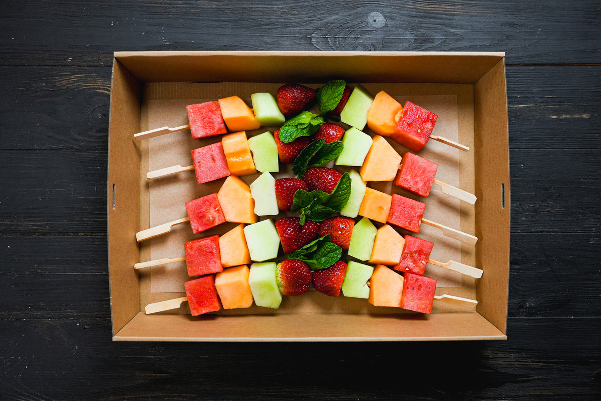 fruit skewers box for events