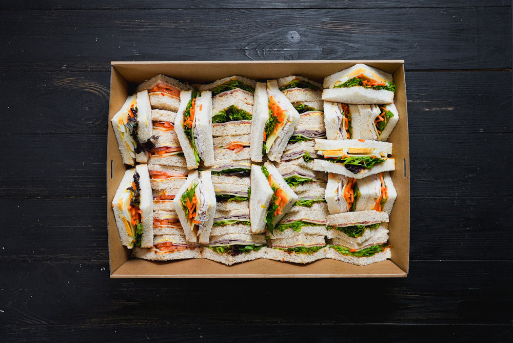 Medium Triangle Sandwich Platter - 36 Points/Platter - Mr T's Bakery