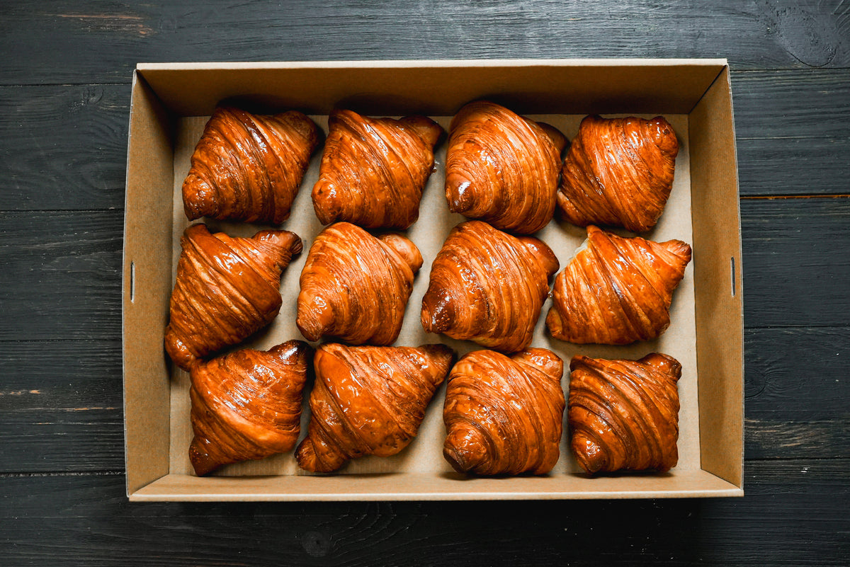 mini butter plain croissants platter