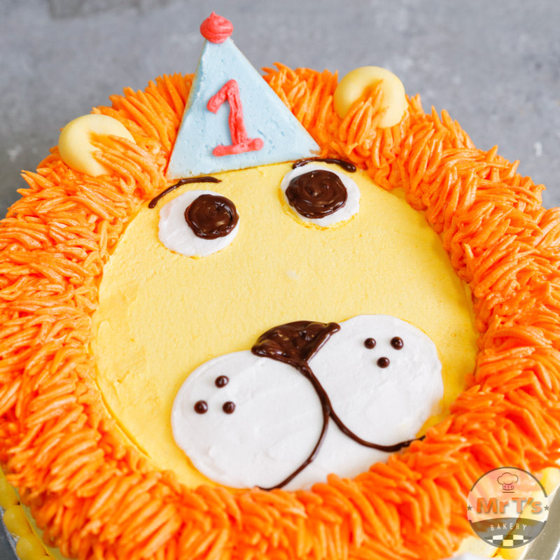 Lion Face Cake Design | Whipped Cream Cake Design | Cook with Kousy -  YouTube