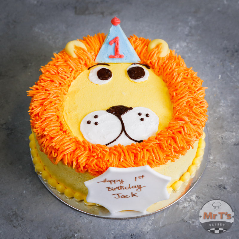 Lion Theme Two Tier Cake – Magic Bakers, Delicious Cakes