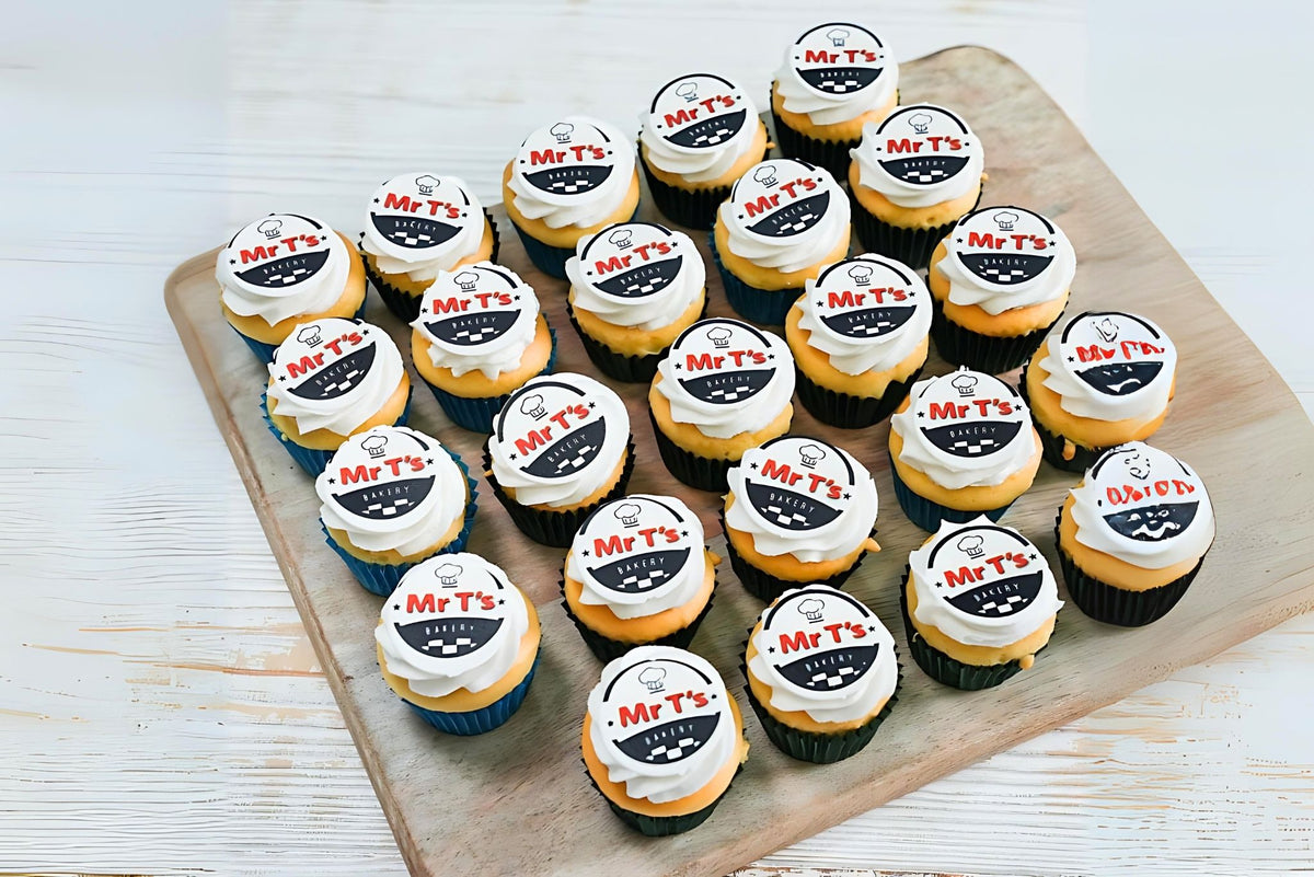mini logo cupcakes brisbane