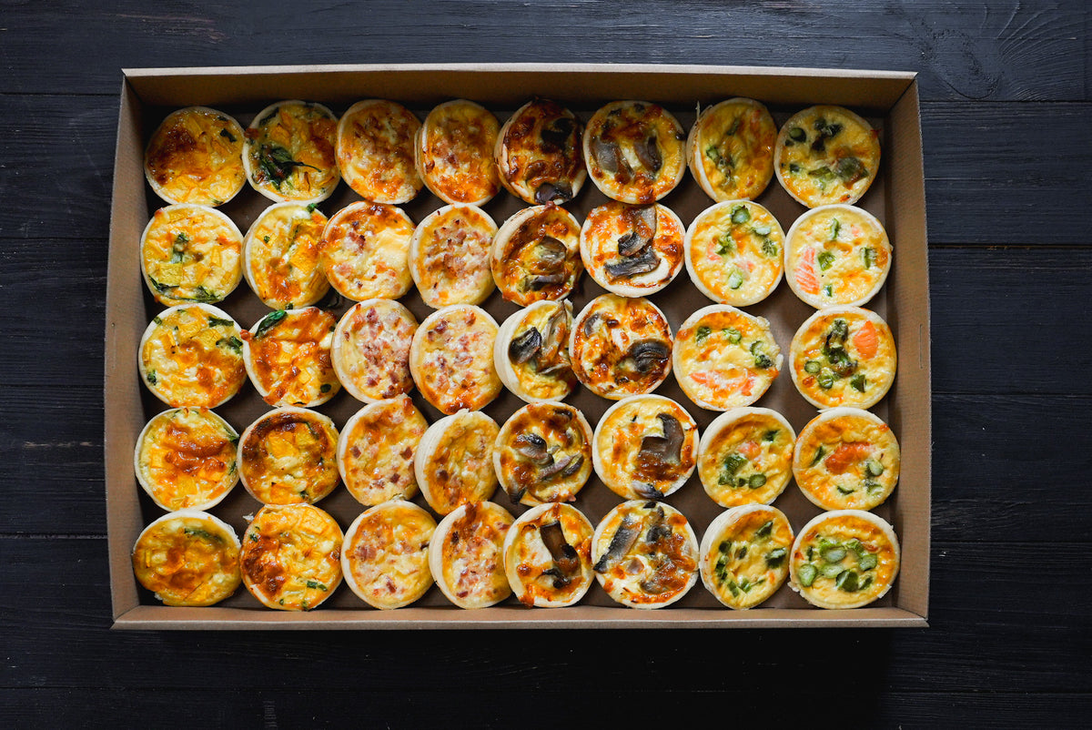 large quiches platter collection