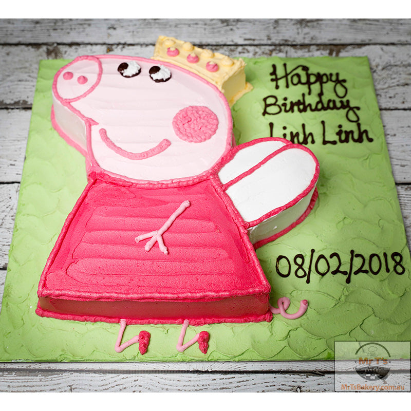 Personalised Peppa Pig Cake Topper Set Kids Birthday Decor Edible Glue - 4  Pcs | eBay