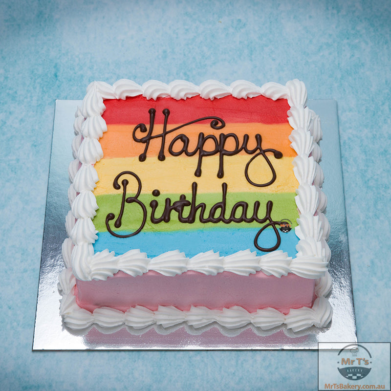 Rainbow Happy Birthday Candle Cake Topper – The Graceful Host Party Shop
