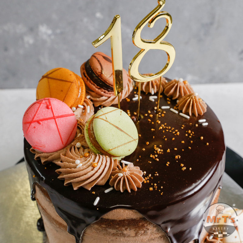 Chocolate Cake Happy Birthday Full Slab - Sydney Party Shop