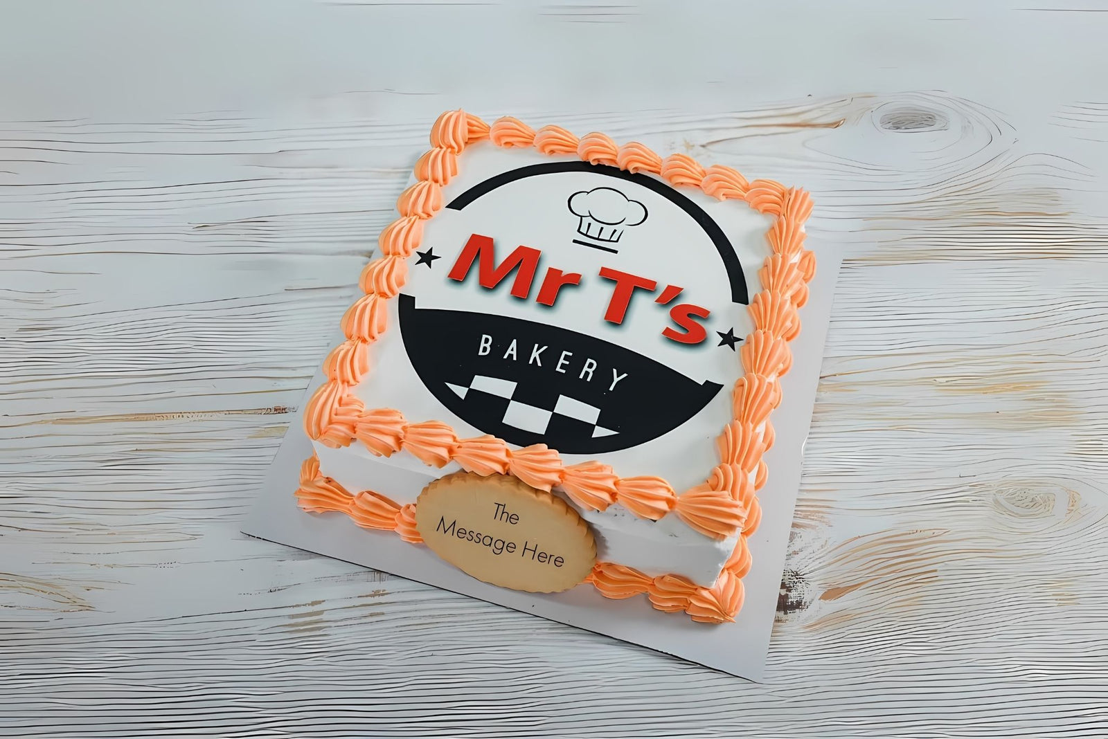 square company logo cake