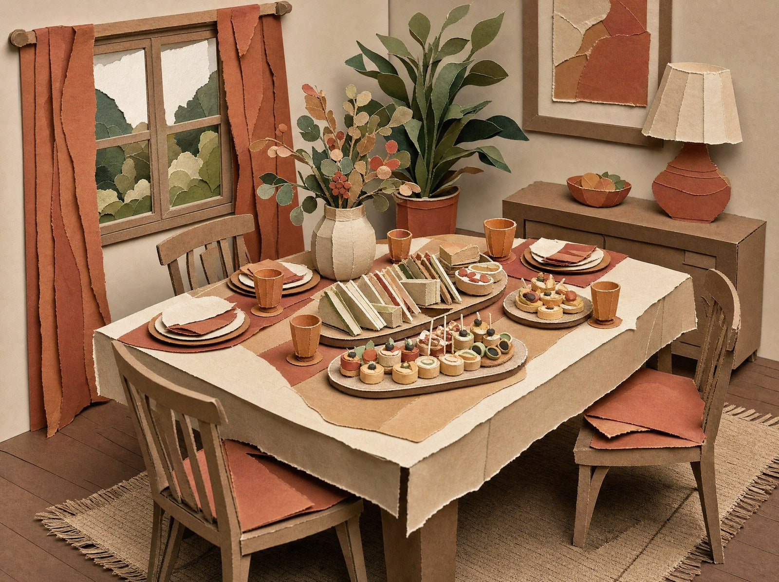 Everything arrives ready for the table